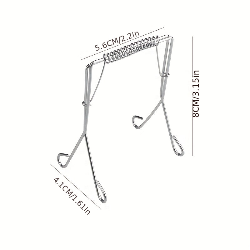 304 Stainless Steel Frying Tongs, Reusable Cooking Clips, Kitchen Tool Set for Frying Baking and Cooking Accessories
