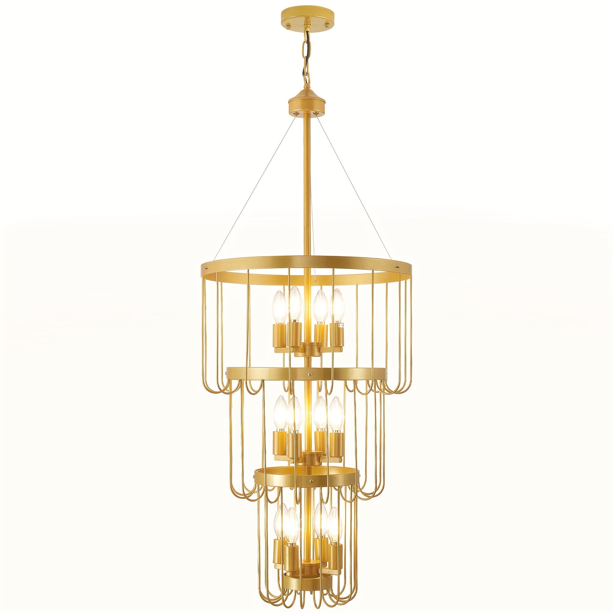 Farmhouse lighting lantern trapezoidal pendant light, modern hall lighting fixture, large chandelier for entryway, high ceiling