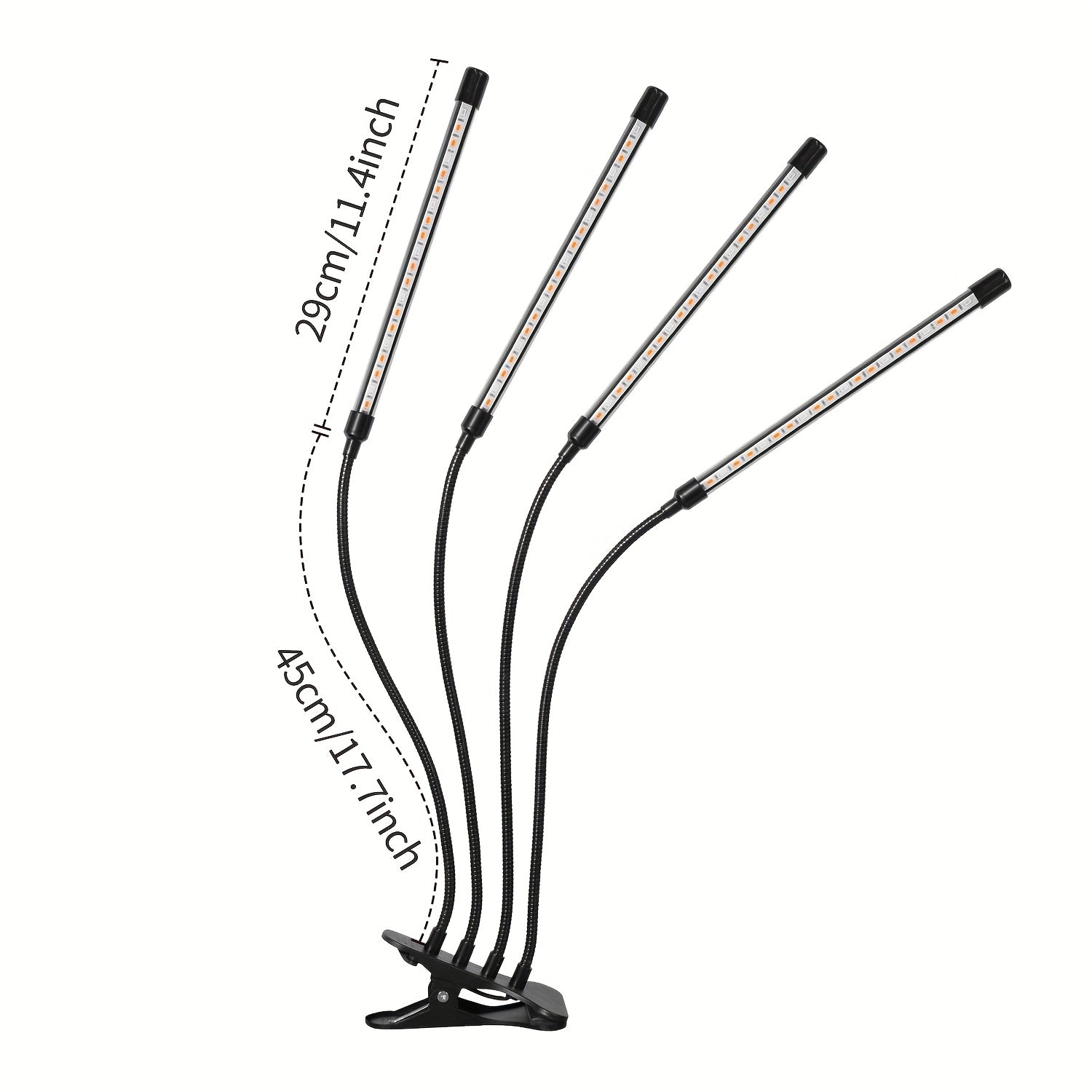 LED Plant Grow Light for Indoor & Greenhouse Use, 3/9/12H Timer Adjustable Brightness Rotatable Light Tube Multiple Designs Available