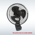 Camping Fan, Black Quiet Fan, 2-Speed Adjustable, Low Noise & Strong Wind, Portable Durable Cordless Fan for Camping and Construction Site, Battery-Free Design