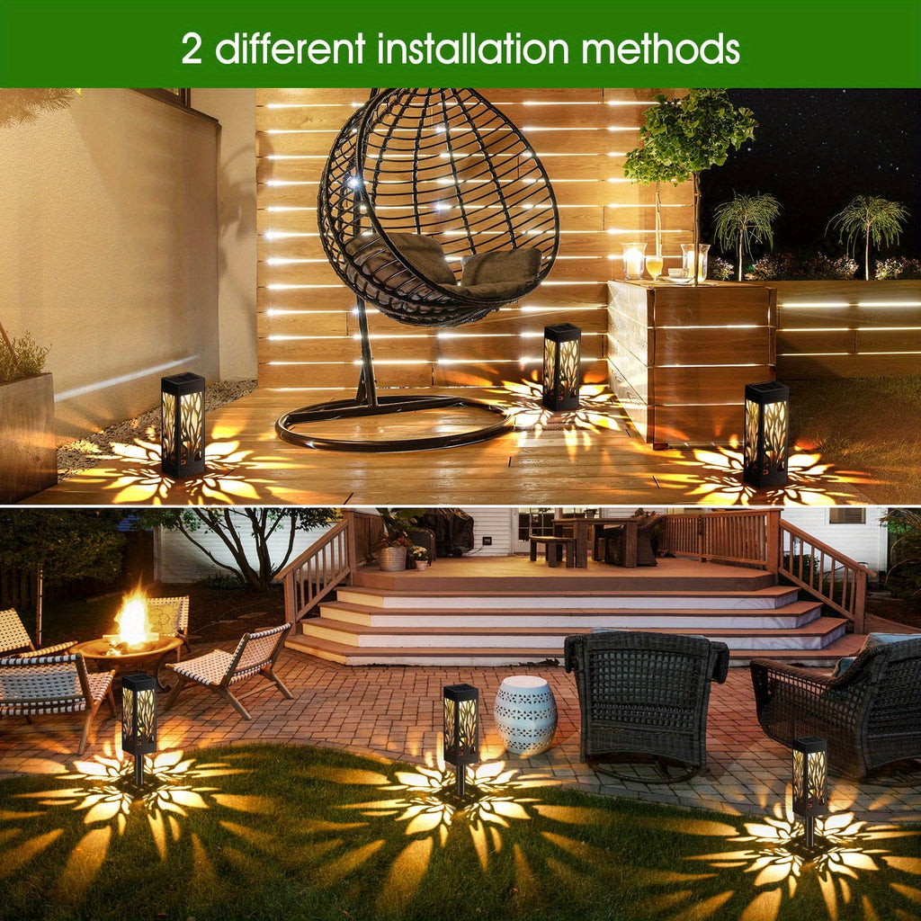 Solar Pathway Light Outdoor Light, 2/8/16-Pack Upgraded Outdoor Solar Light, Suitable for Outdoor Use, IPX5 Waterproof Solar Garden Light, Suitable for Courtyard Path Walkway Decorative Landscape Lighting