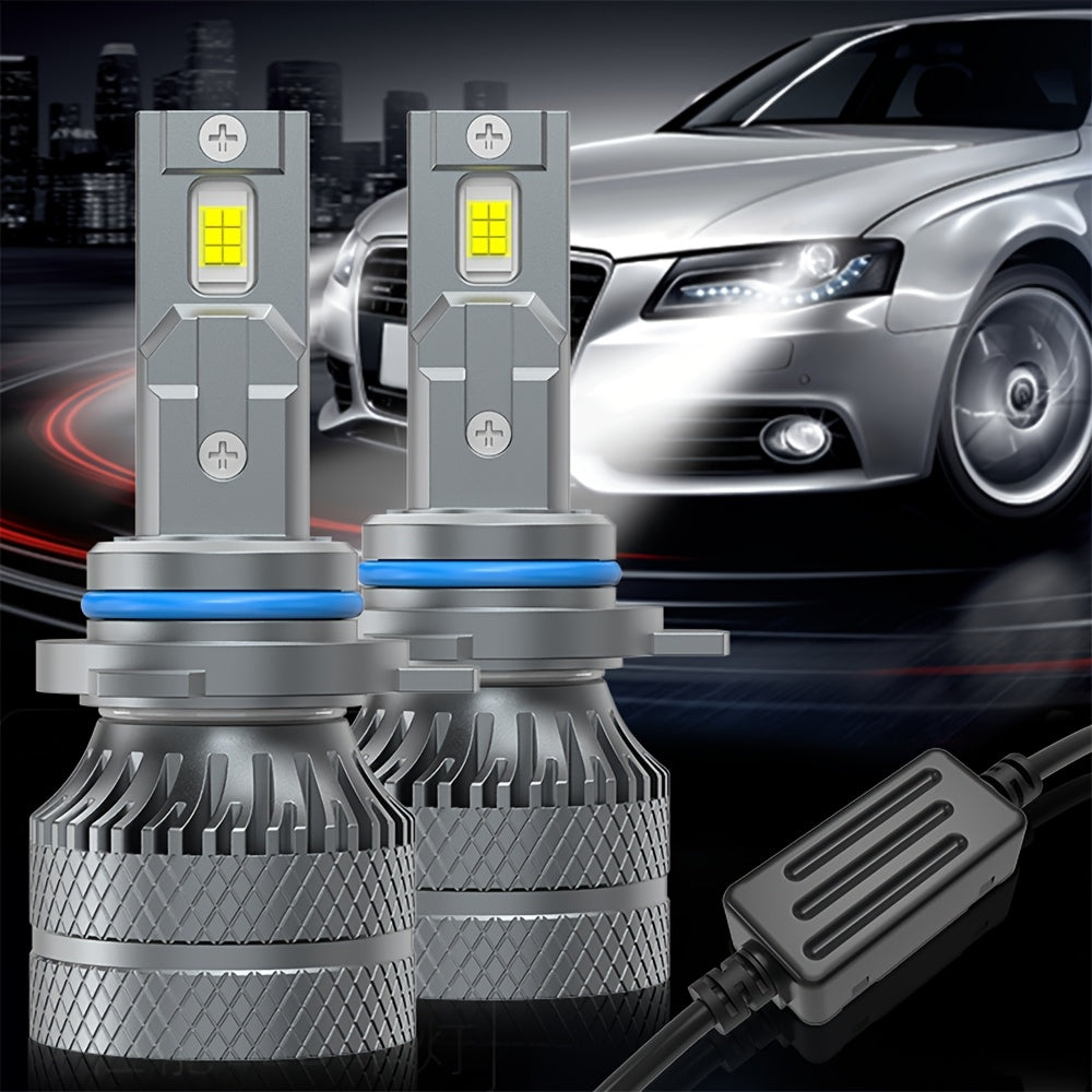 2-Pack H11 LED Headlight Bulbs H7 Car LED Bulbs, H4 60000LM, H1 Plug-and-Play, 6500K H8, H9 Car LED Lights, 12V 9003, HB2, H18, Auto Fog Light - D144, No Battery Included