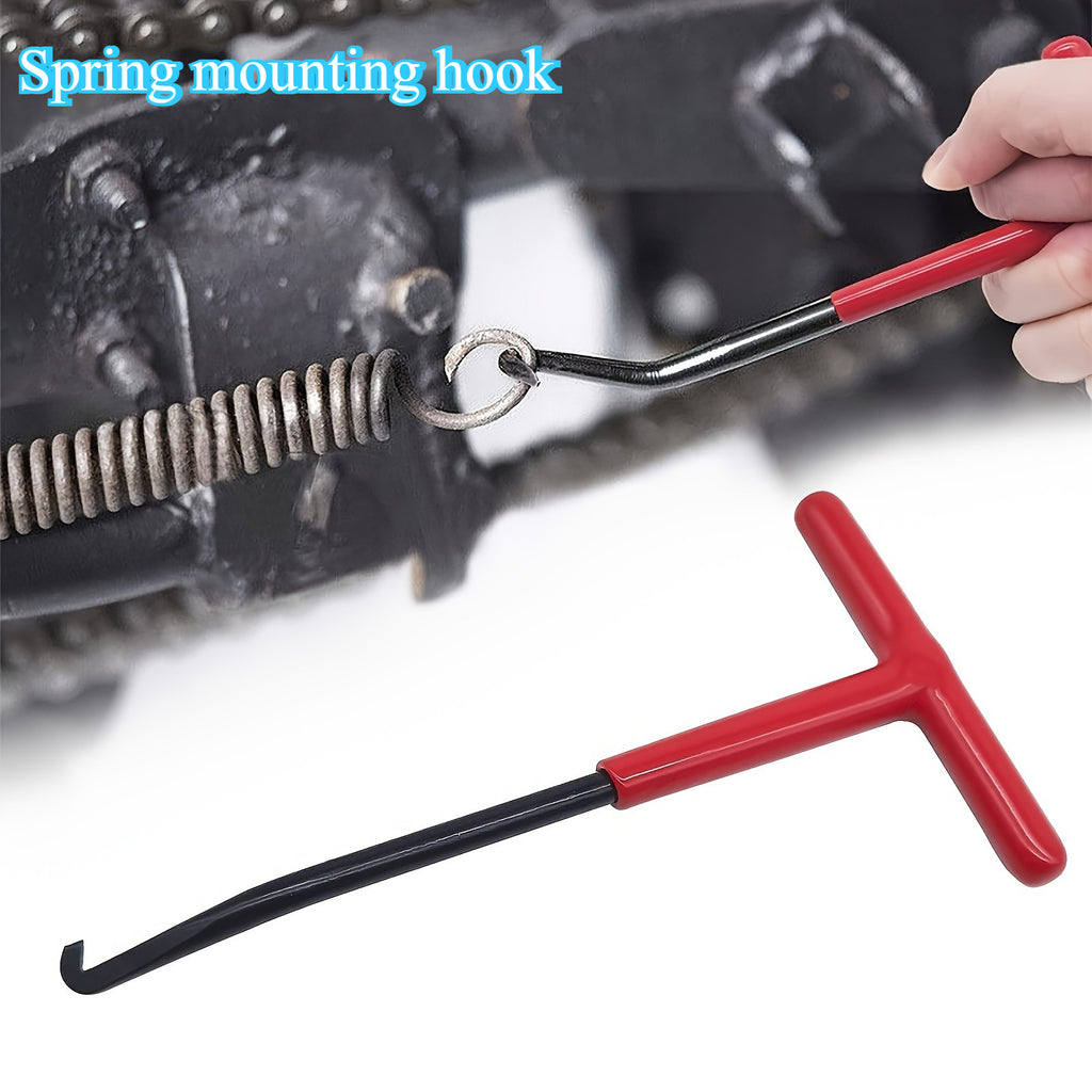 1pc Hook T-Shape Spring Hook Brake Wrench Clutch Exhaust Pipe Spring Removal Puller, Spring Hook Modification Tool, Spring Disassembly & Assembly Puller Tool, Home Improvement Tools > Hand Tools > Pry Bar