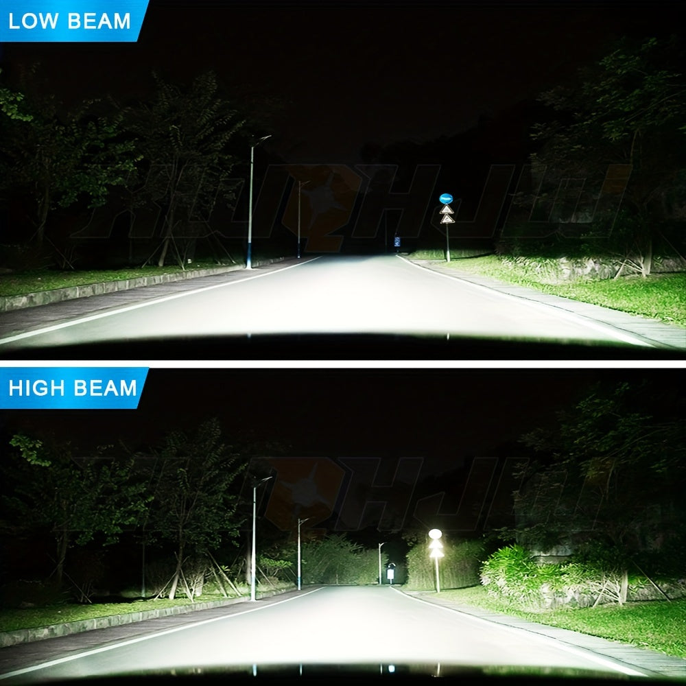 4-Pack H11/H9/H8 9005/HB3 LED Bulb Combo 6000K White, H11 9005 LED Light Fog Light Plug-and-Play