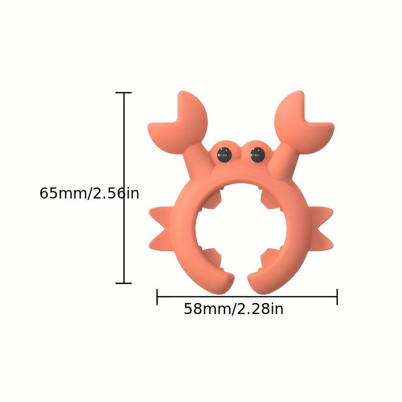 2Pcs Silicone Spoon Rest Set, Cute Crab and Octopus Shaped Heat Resistant Spoon Holder, Kitchen Utensil and Spatula Organizer, Perfect Gift Idea