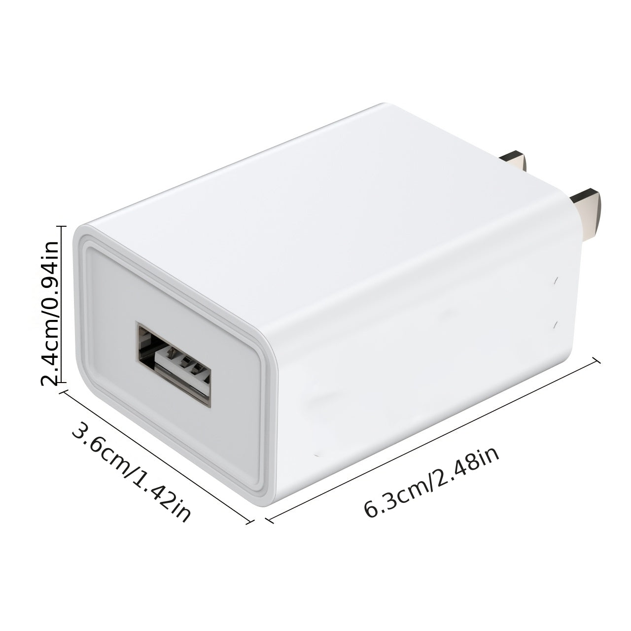 1-Pack, High-Quality 5V 2A Phone Charger Head, 10W Mobile Charger, USB Wall Charger for Smartphones, Smartwatches, E-Readers, MP3 Players, Universal Charger for Small Appliances, Compact Travel Charger Plug, Compatible with iPhone Charging Adapter