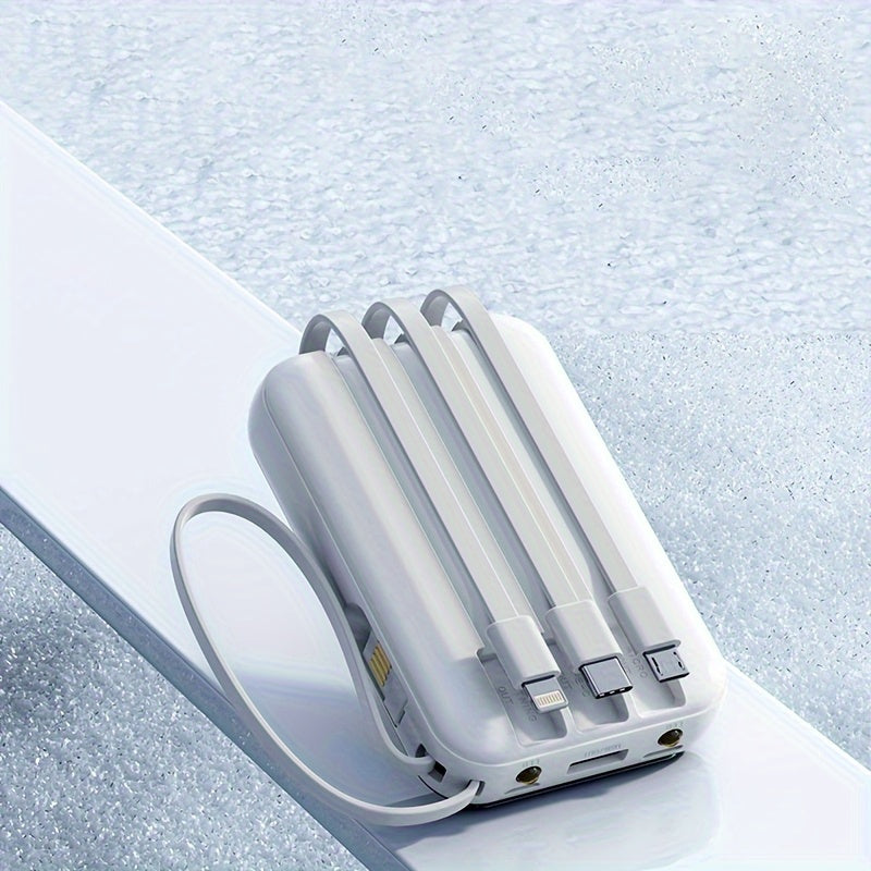 BYGP 10000MAH Portable Battery Pack/Usb Phone Charger/Led Power Indicator/Flashlight, Ideal for Outdoor Emergencies, Compatible with Iphone/Android Devices, Perfect As Holiday Gifts, Portable Mobile Power Source