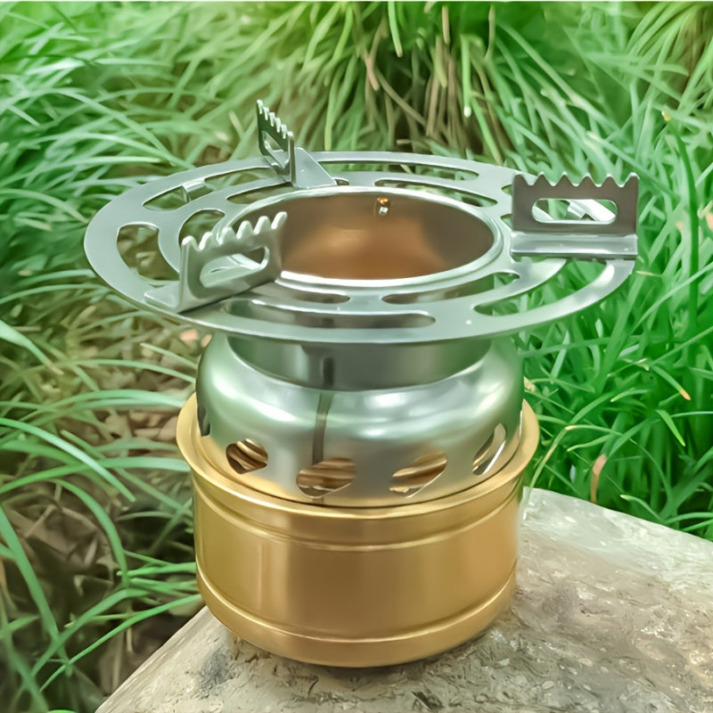 Outdoor Camping Aluminum Alloy Windproof Burner, Portable Stove Lid Concentrator for Rapid Heating, Ideal for Outdoor Camping and Picnic Cooking (Stove Not Included)