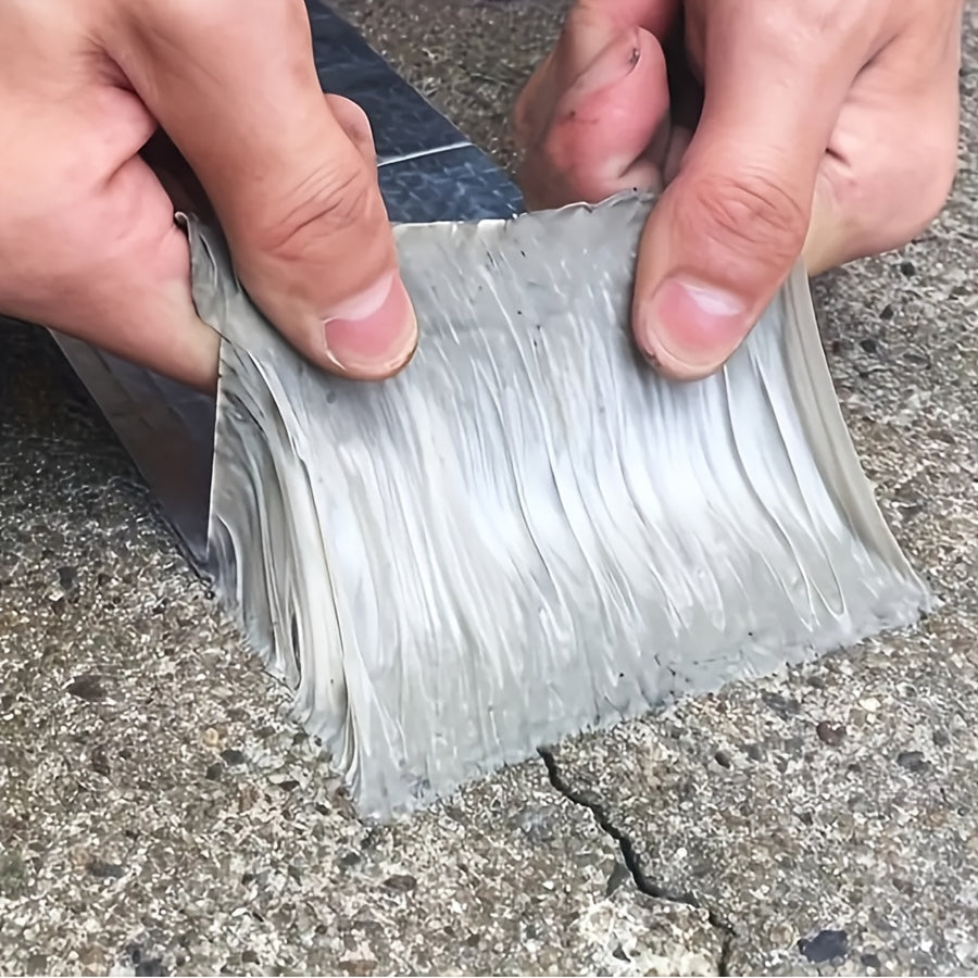 超强丁基胶带，管道壁面强力防漏铝箔丁基胶带，适用于瓷砖表面的防漏密封条，耐高温屋顶与管道修复胶带，多种规格可选
