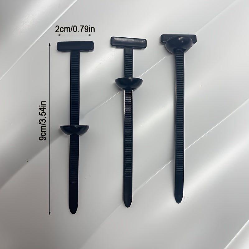 20PCS/110PCS Durable Self-Locking Nylon Cable Ties with Black Plastic Zipper Head - High Strength UV Resistant Fastener, Multi-Purpose Organizer for Auto Repair, Home, and Outdoor Use