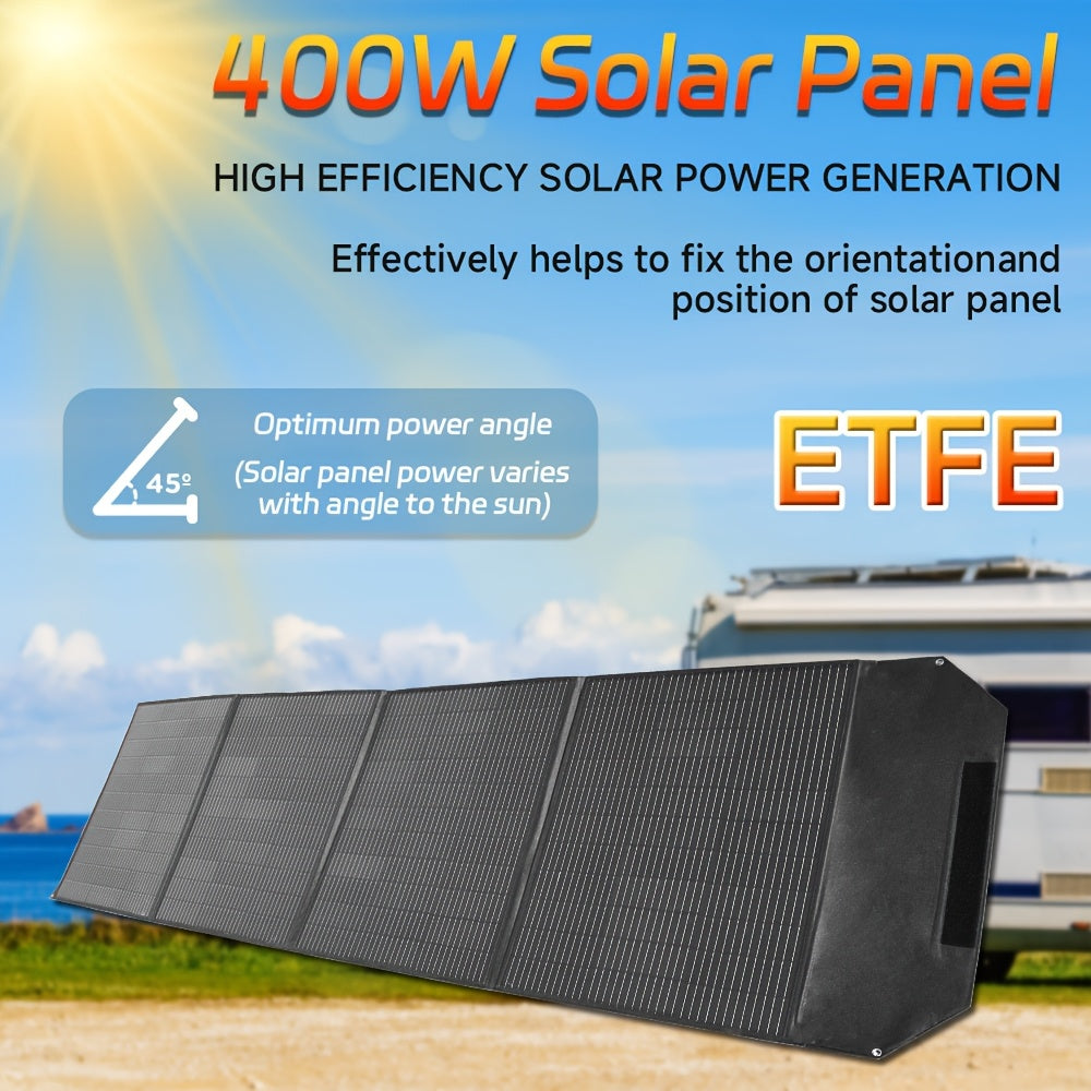 LVYUAN行動式單晶120W/200W 36V太陽能板，超輕摺疊型MC4聯結器電源站用太陽能充電器套件，適用於戶外露營RV離網系統