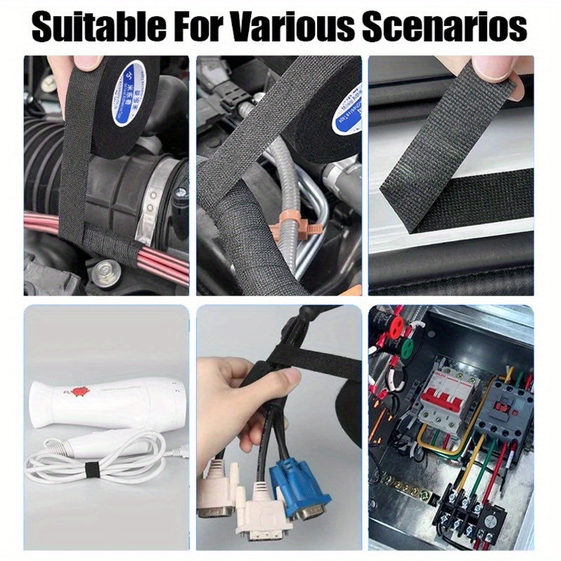 Flexible Adhesive Tape – Heat-Resistant Automotive Wiring Harness Tape, Anti-Noise & Wear-Resistant Tape, Flame-Retardant Auto Tape, Soundproofing Tape, Woven Damping Tape