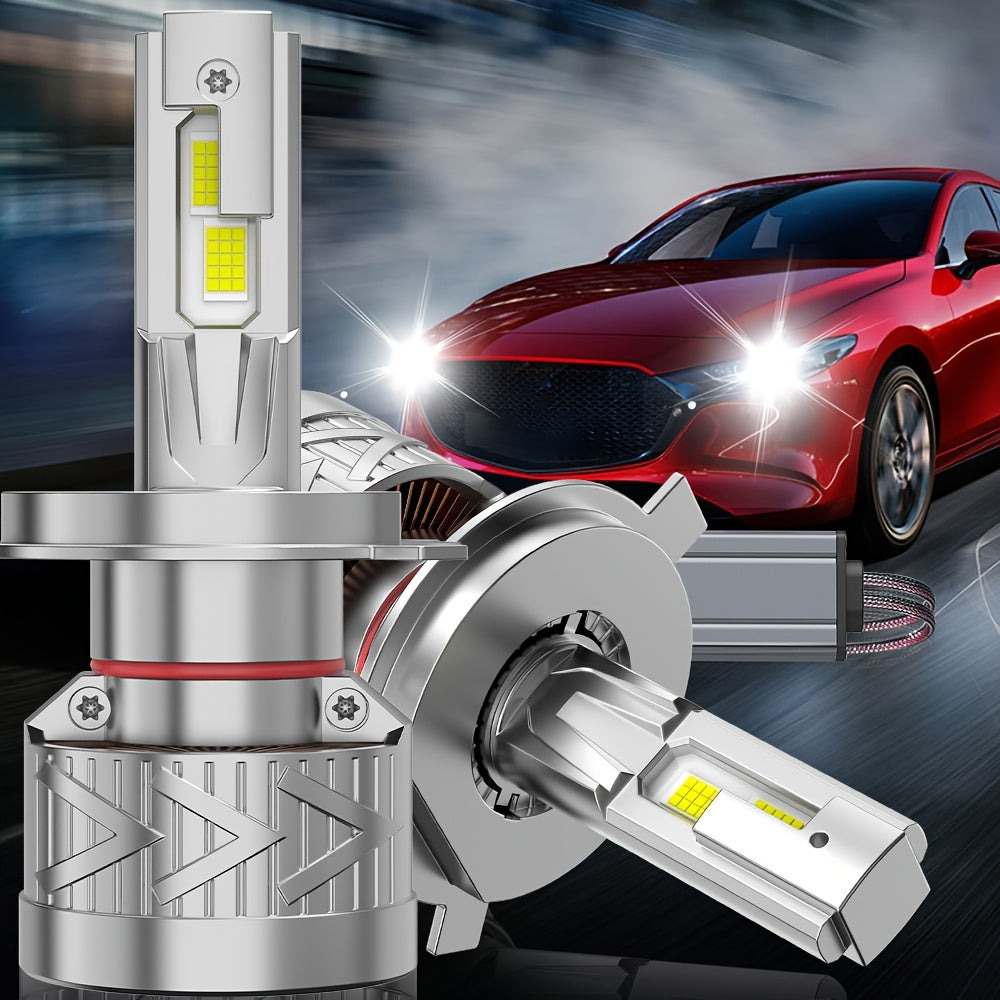 2-Pack LED Car Headlights | 60,000 Lumens, H11 LED Headlights Compatible with H7/H18, H11 H8 H9, H16 H1 - | 320W, 6500K White Light, Plug-and-Play, 1000% Brightness Increase, Easy to Install