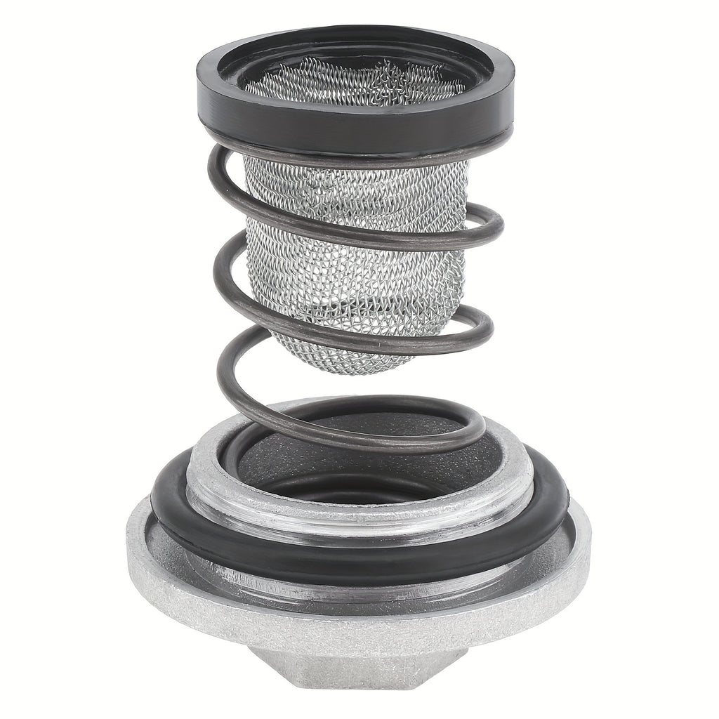 GY6 50cc 125cc 150cc Oil Drain Plug for QMB139 157QMJ Engine / Scooter – Complete Set with O-Ring, Spring, Oil Filter & Aluminum Oil Pan Screw Kit