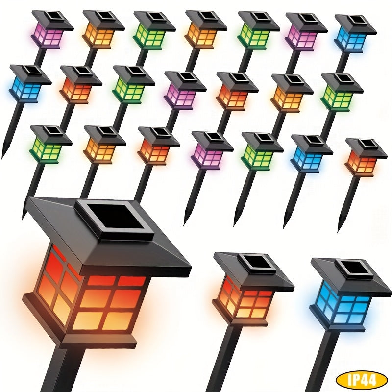 24/12/6 Pack LED High Quality Solar Lights, Suitable for Outdoor, Christmas Decoration, Illuminating Your Garden, Landscape, Pathway, Yard, Patio and Driveway Lighting (White/Warm/Color Light)