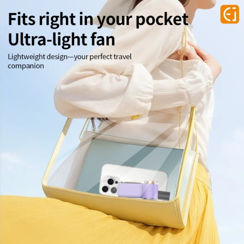 1800mAh Mini Portable Air Blower, Lightweight Design, High Speed & Strong Wind, 0-100 Gear Speed Adjustment, Low Noise, Pocket Portable Fan, Multiple Colors Available, Essential for Outdoor Camping & Daily Use
