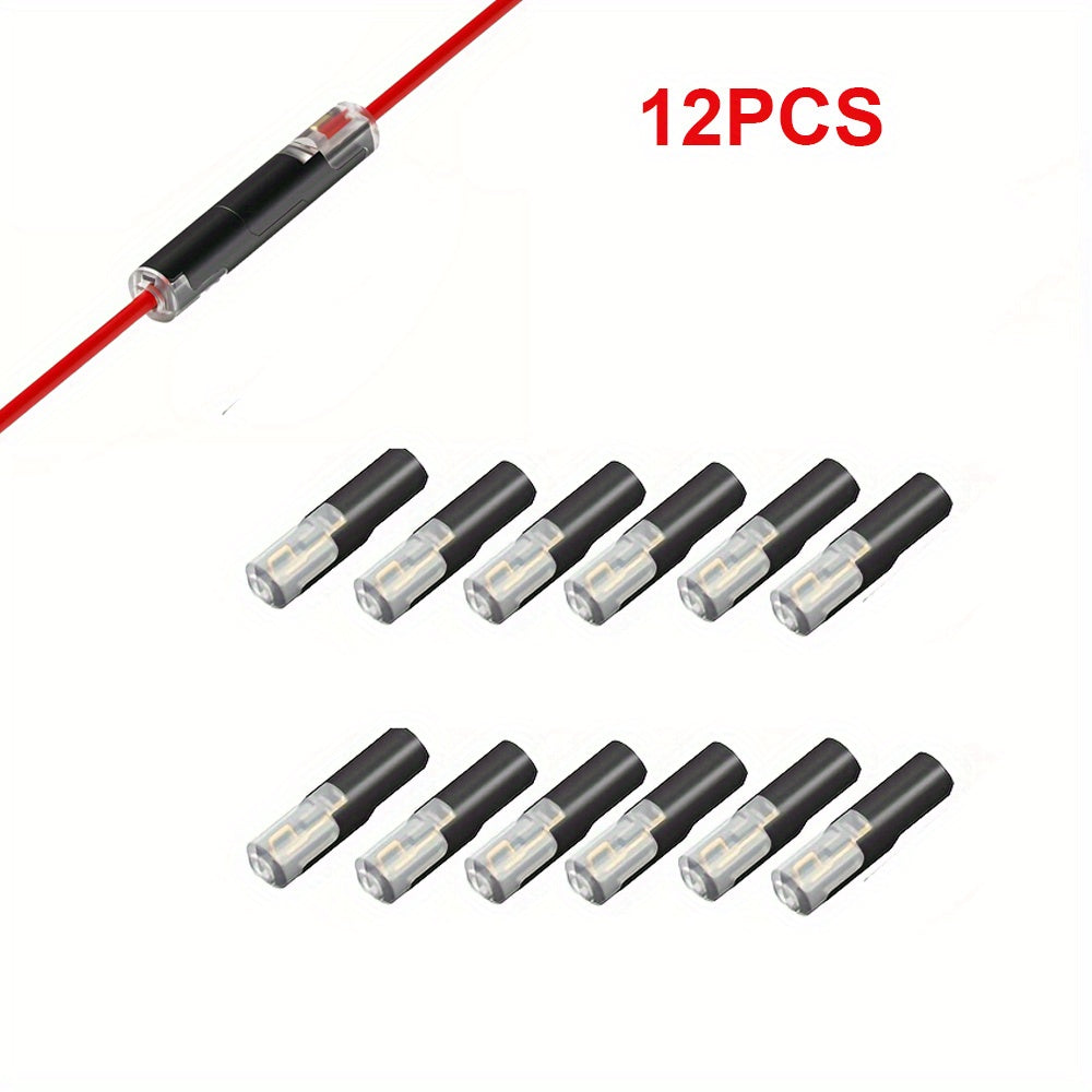 Black Terminal, 1-Pin 2-Pin Plugable Universal Quick Splice Connector