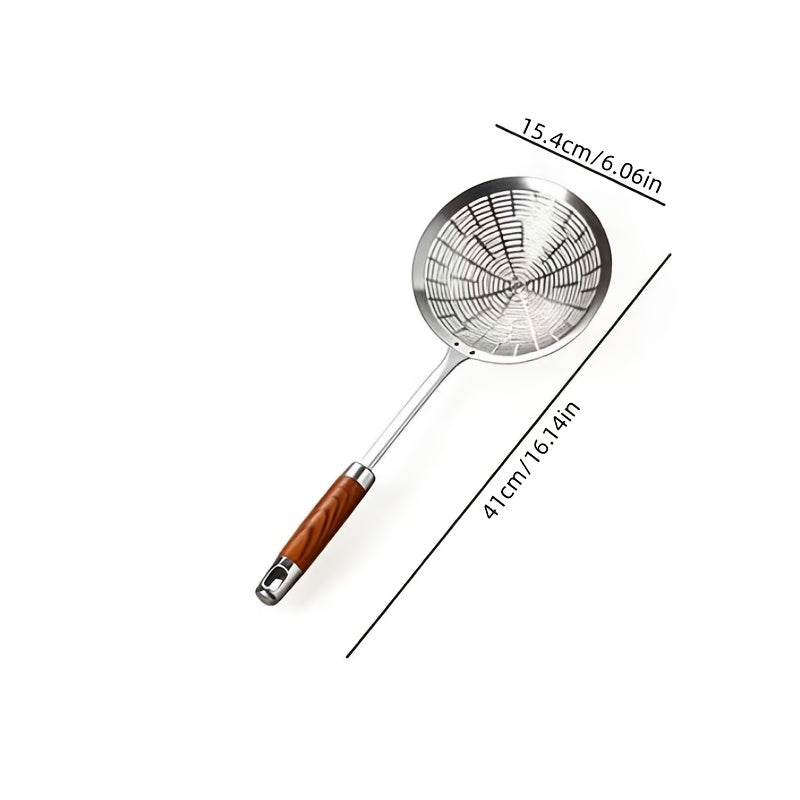 Stainless Steel Skimmer Ladle, Noodle Scoop – Multi-Function Kitchen Strainer – Hot Pot Strainer Spoon – Perfect for Home, Hotel, Picnic