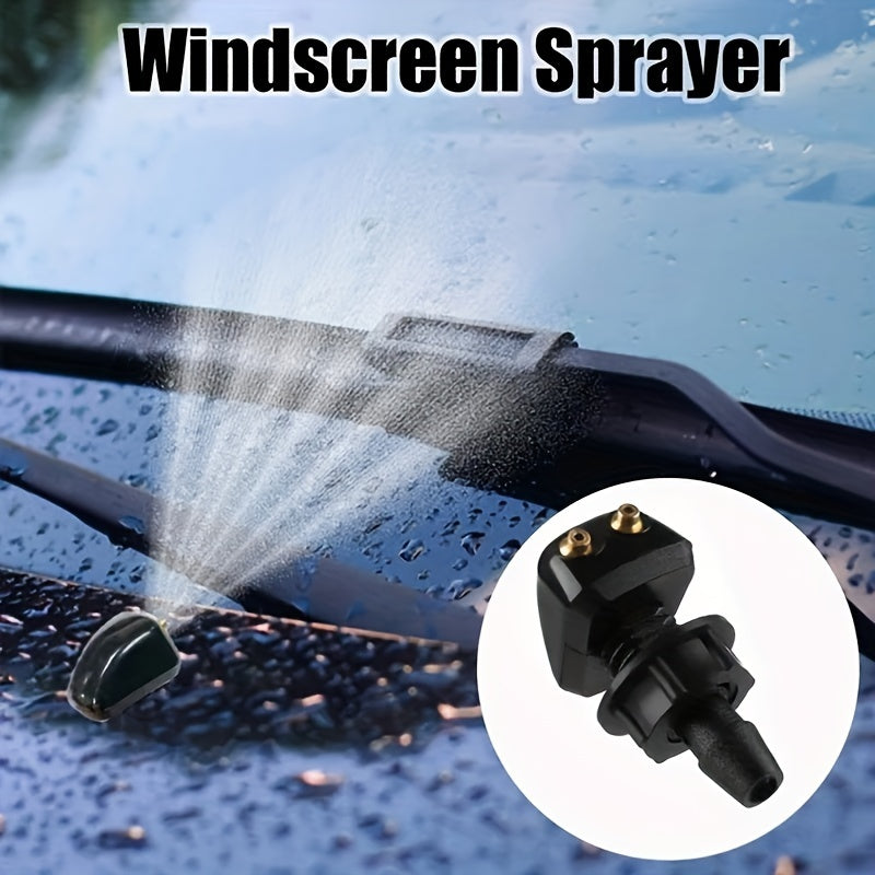 2-Pack Car Windshield Washer Nozzle - Durable Nylon Material, Fits Most Car Models, Upgraded Version, Wiper System