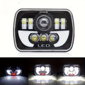 7X6 LED Headlight for Cars, 7-Inch Square Design, 6000K Brightness, Suitable for Daytime Use, High/Low Beam Selectable, Compatible with 4X4 Cherokee XJ and SUVs, 12V or 24V Power Supply