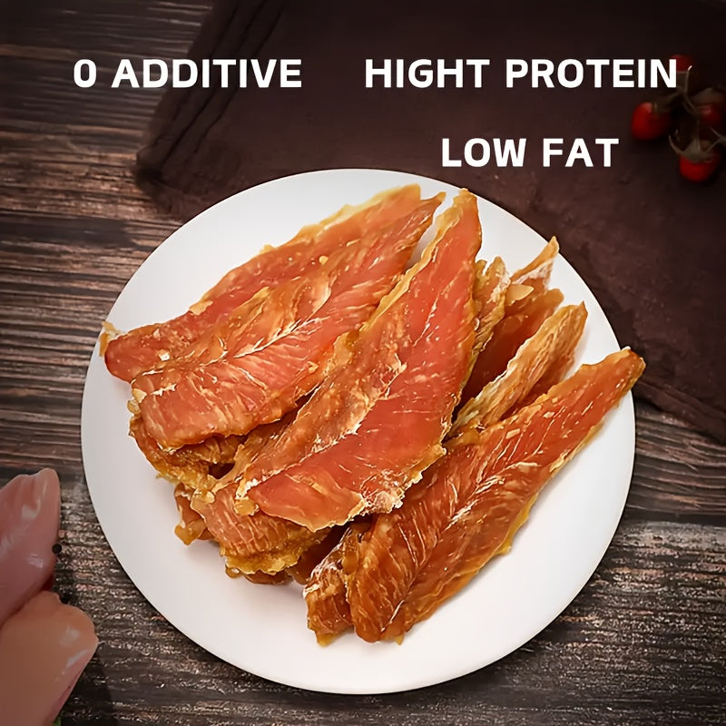 雞肉乾 - 狗狗專用雞肉零食，適用於小型犬、中型寵物和大型犬，乾燥雞肉狗狗零食，健康、高蛋白、易消化、持久，完美的訓練獎勵零食，適合小狗