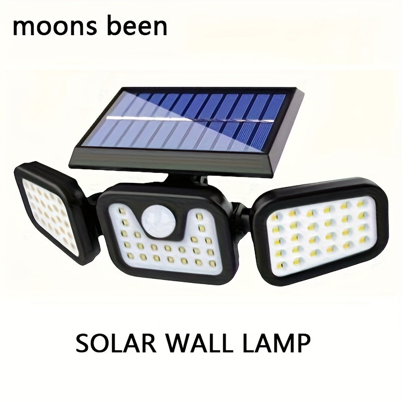 LED Outdoor Solar Street Light, Garden Wall Light with 3 Modes and Sensor – Perfect for Courtyards, Stadiums, Playgrounds, Hotels, Gardens, Garages, Backyards, Patios and Pathways, Solar Light with Panel, Solar Sensor Light, Solar Light