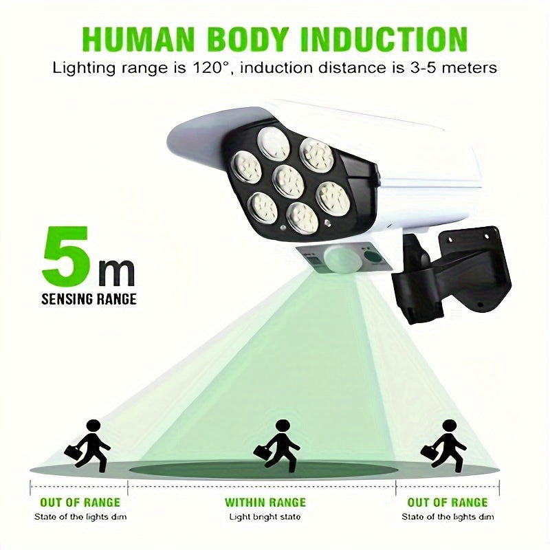 1pc outdoor sensor street light, 2000 lumens, 77 LED spotlight with remote control floodlight, solar garden LED light, dummy surveillance fake camera, motion sensor wall light, outdoor smart street light