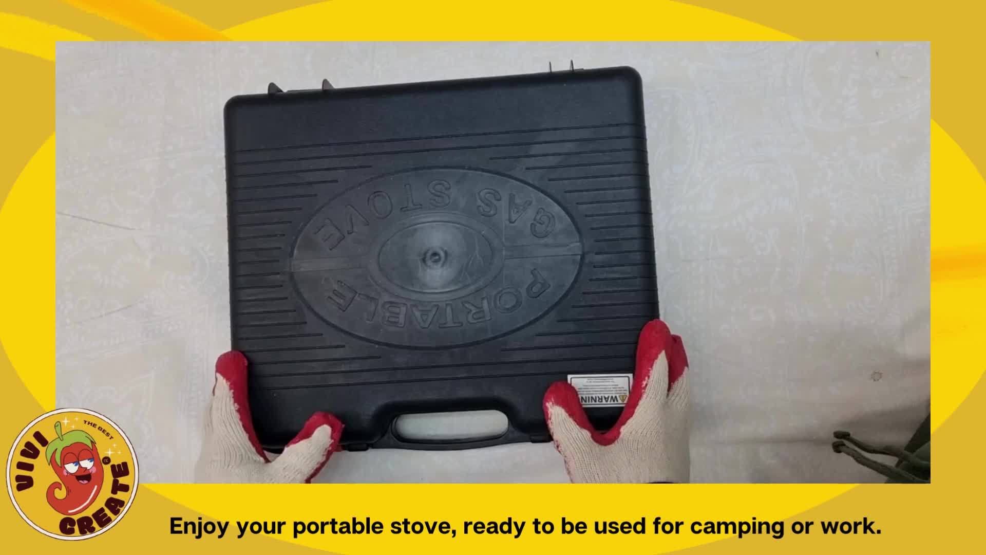 Vivicreate 8500 BTU Portable Butane Stove, Compact Outdoor Camping Stove, Ideal for Cooking, Hiking, Survival Gear & Emergency Use, Essential for Camping