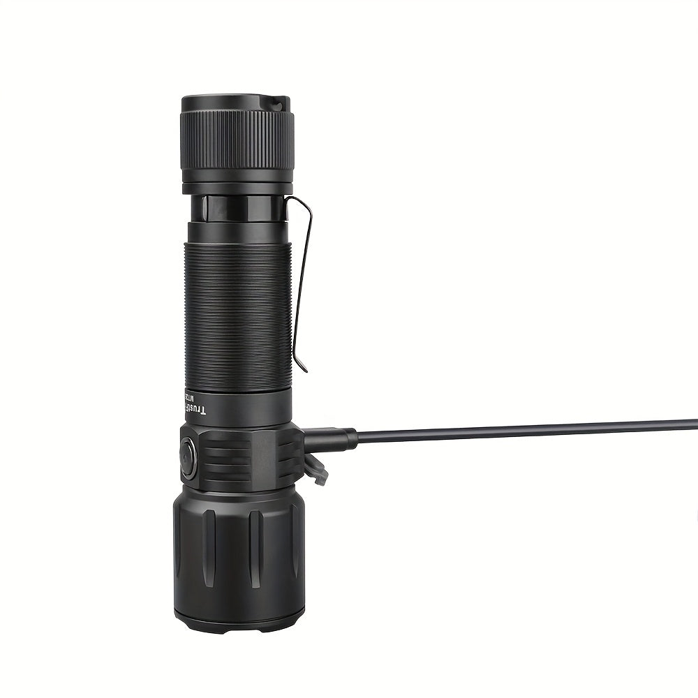 TrustFire MT26 Rechargeable LED Flashlight 3300 Lumen High Brightness Shockproof Work Light Type-C Charging for Disaster Prevention Camping Hiking Power Outage Emergency