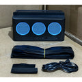 Solar Powered Exhaust Fan with Built-in 1200mAh Solar Battery, Car Interior Heat Dissipation, Ventilation and Air Purification
