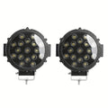 2-pack 12V 51W high brightness LED spotlight, car headlight, work light, suitable for trucks, jeeps, hummers