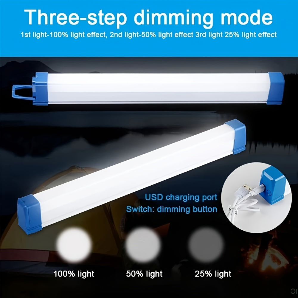 LED handheld camping emergency light, 20.5-inch / 6.7-inch portable light tube, with hook, suitable for outdoor emergency portable lighting, lightweight and compact design, durable handheld lamp, ideal choice for hiking