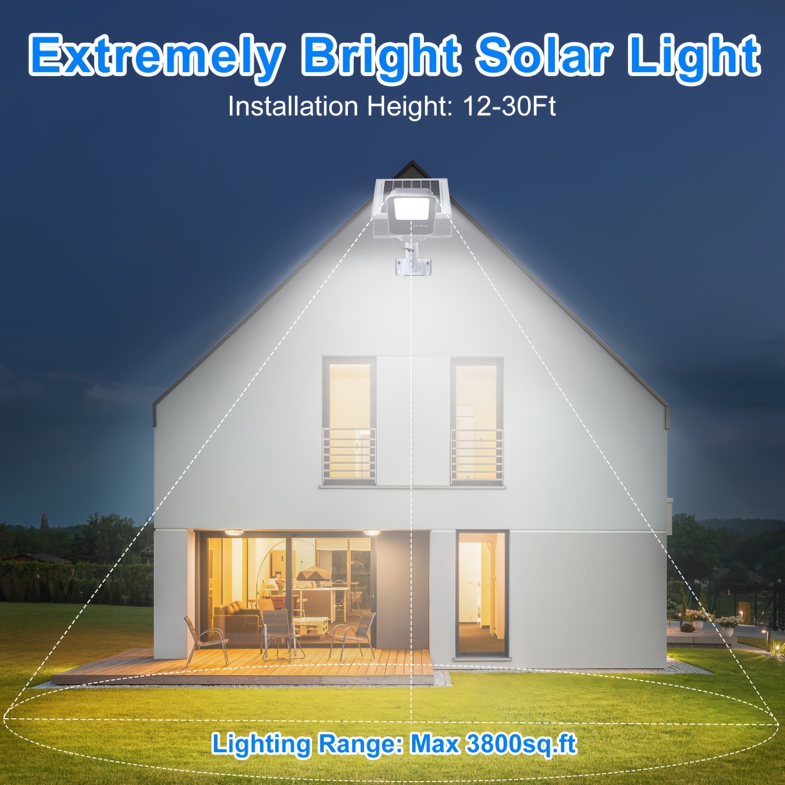Solar LED Street Light, 1/2/4 Pack 6500K Dimmable Waterproof LED Solar Wall Light, 6000mAh LED Street Light with Remote Control, Motion Sensor, 357 High-Brightness LED Beads Outdoor Solar Street Light, Perfect for Courtyards, Walls