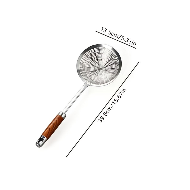 Stainless Steel Skimmer Ladle, Noodle Scoop – Multi-Function Kitchen Strainer – Hot Pot Strainer Spoon – Perfect for Home, Hotel, Picnic