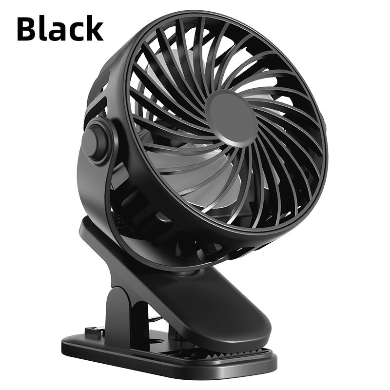 Clip-On Desktop Fan, Low Noise Powerful Airflow, Strong Clip for Firm Fixing, Stylish Portable Cooling Design, High-Quality Mini Personal Fan for Bedroom and Office