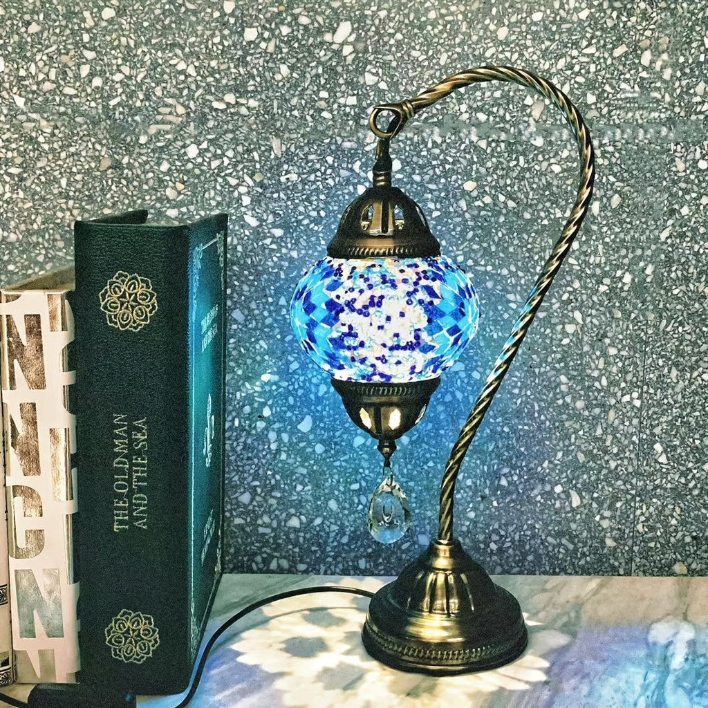Limited edition Turkish vintage romantic small table lamp, decorative table lamp for bedroom, study, coffee shop, restaurant, hotel, homestay