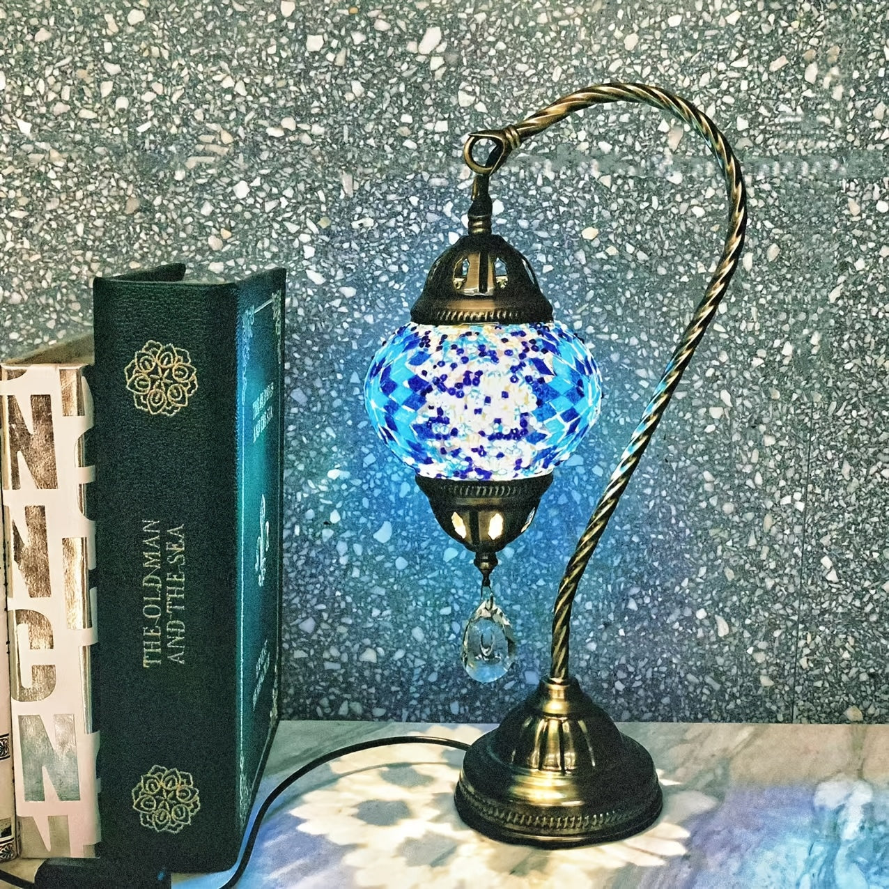 Limited edition Turkish vintage romantic small table lamp, decorative table lamp for bedroom, study, coffee shop, restaurant, hotel, homestay
