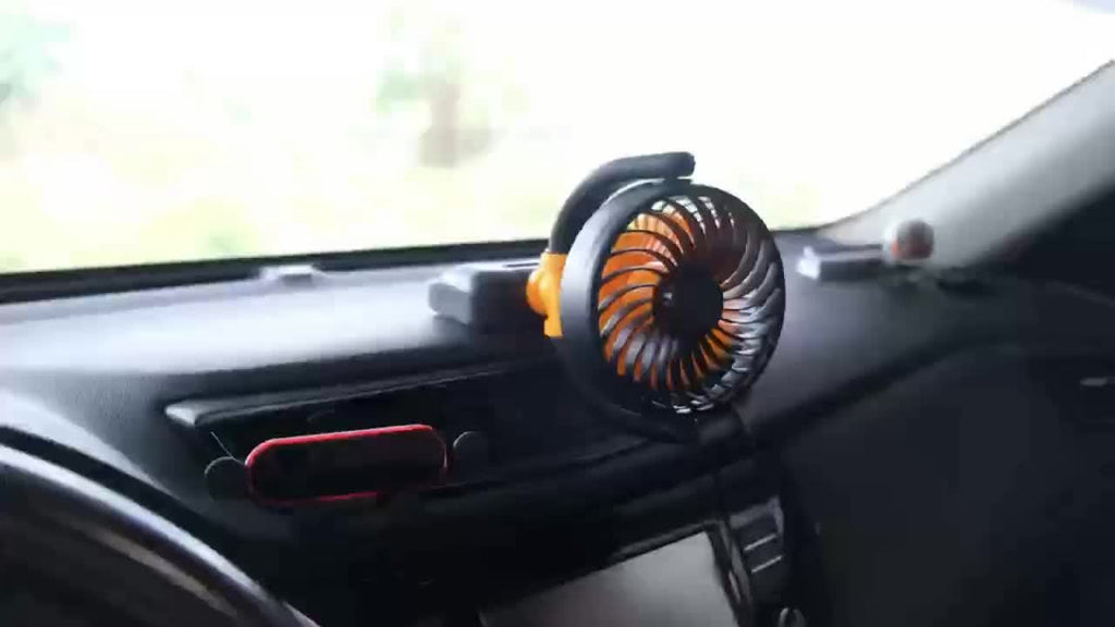 Foldable Cooling Fan with Electronic Interface, Dual-Use Cooling Device Compatible with Laptop and Desktop Computer