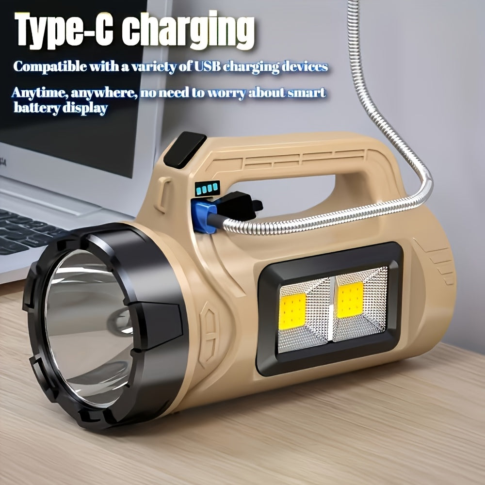 LiHangStar high-brightness portable lantern, solar rechargeable, portable side light design, USB charging, four lighting modes, suitable for outdoor camping, hiking, emergency lighting, holiday gift