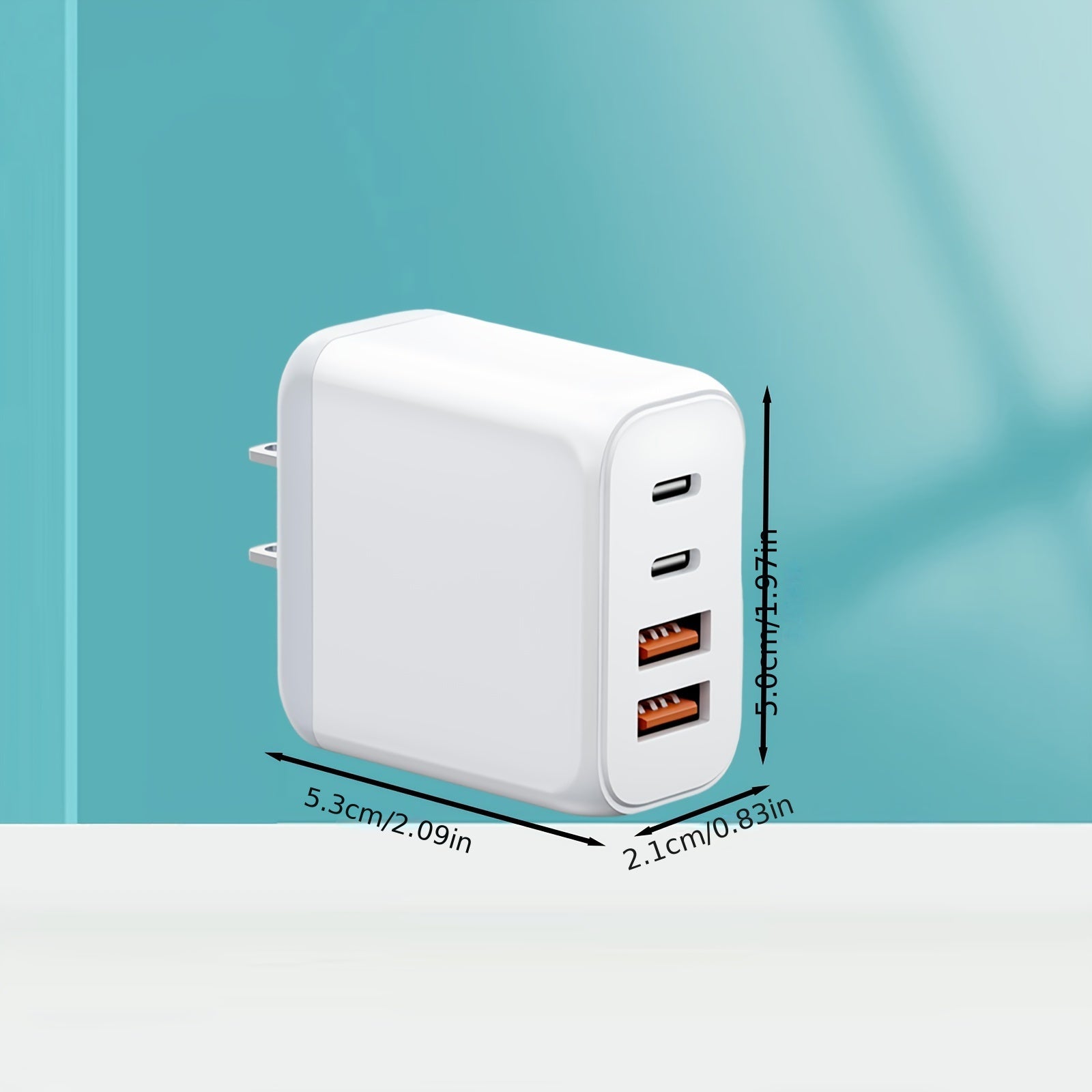 USB C Charger Block 4-Port Wall charger Type C charger Fast Charging Blocks Cube.Multiple Ports PD Power Adapter Wall Plug for lPhone 16 15 14 Pro Max