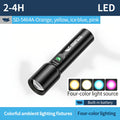 1PC RGB Photography Flashlight SMILING SHARK LED Torch SD5464 Zoomable Multi-Mode Type-C Charging White/Orange/Warm/Blue/Pink/Purple Dimmable Fill Light Colorful Ambient Light for Photography Lighting