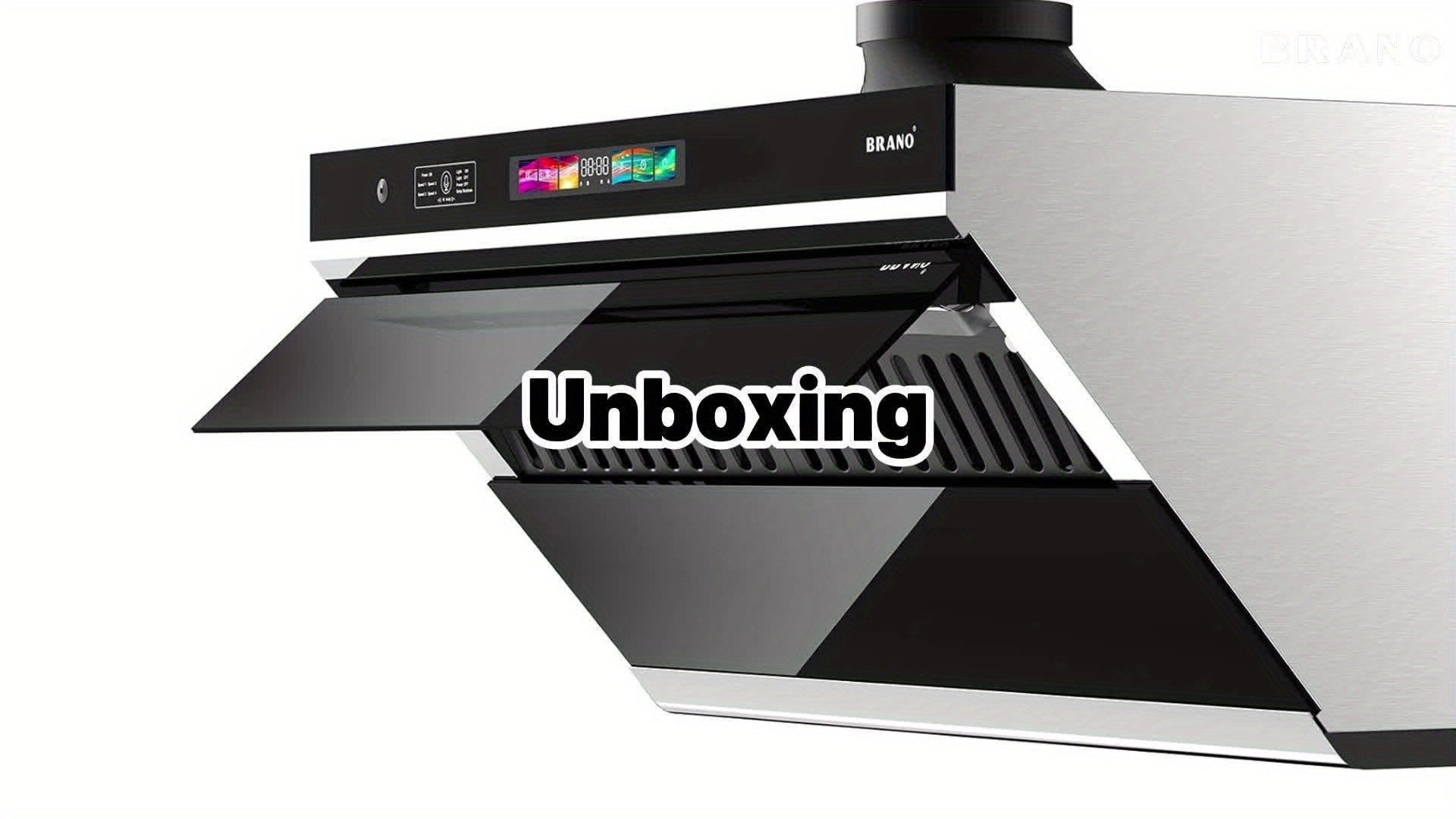 30-Inch Under Cabinet Range Hood, 900 CFM Kitchen Exhaust Hood with Voice/Gesture/Touch Control, Ducted/Ductless Convertible Stainless Steel Range Hood, 4-Speed Exhaust Fan, Adjustable Lighting