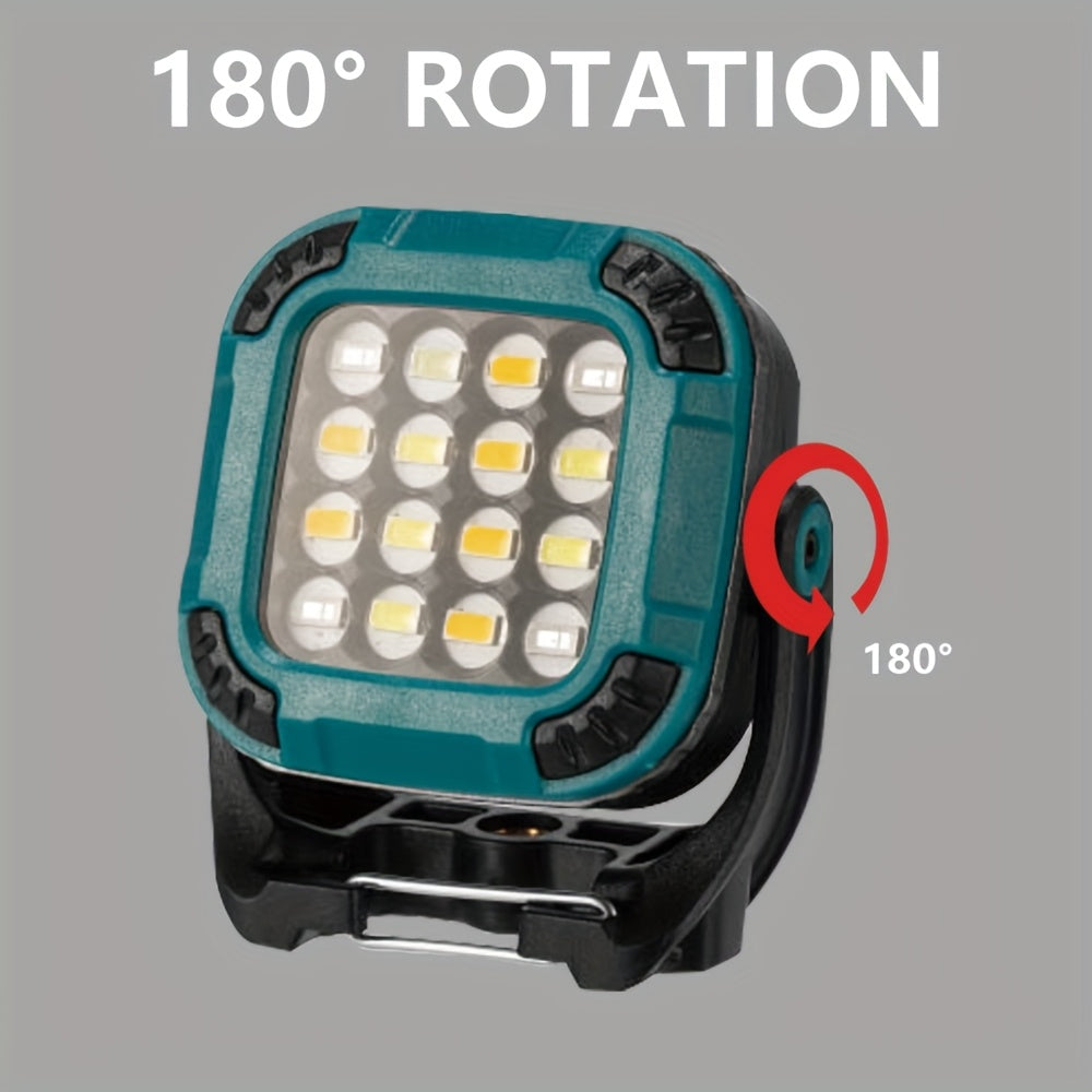 1PC Rechargeable EDC Flashlight, Ultra-Portable Mini COB Work Light with Magnetic Base, 18 Modes Handheld Lamp, 4 Available Models, 360° Rotatable, Pocket & Keychain Size for Outdoor Lighting, Camping, Car Repair, Emergency, Fishing