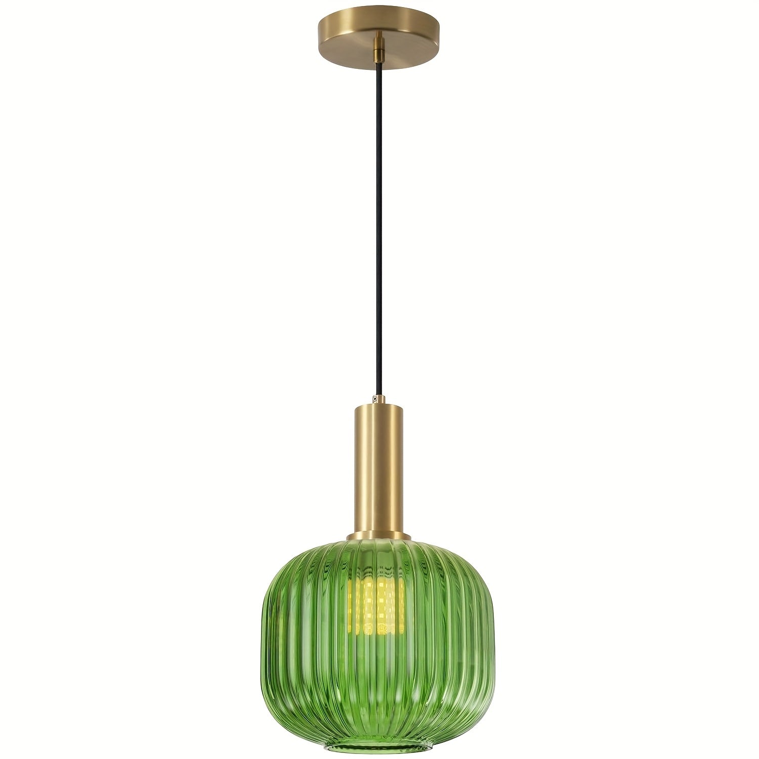 Blue glass modern minimalist pendant light, suitable for dining room, living room, kitchen, bulb not included