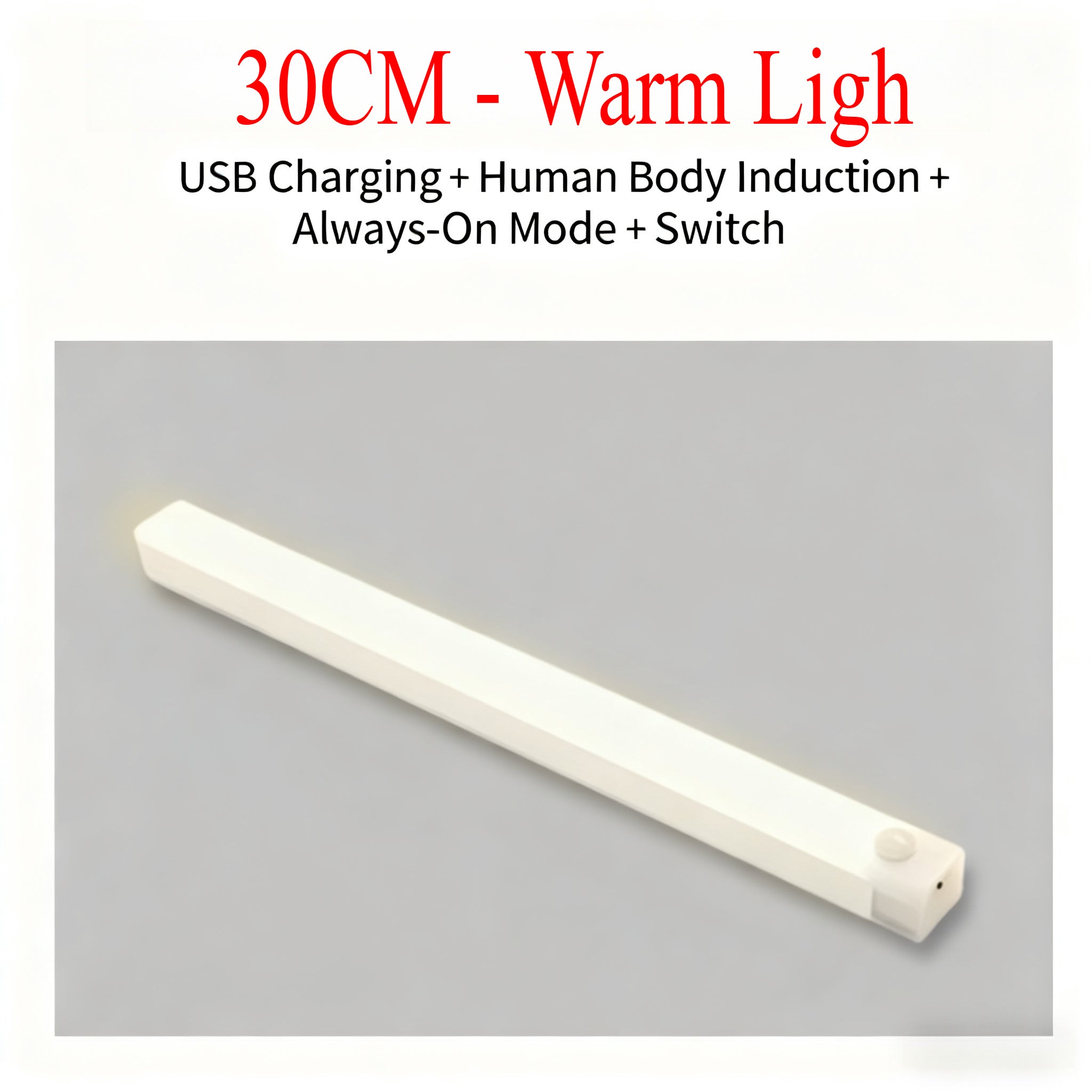 2026 hot sale rechargeable smart motion sensor light, motion sensor LED light strip, with magnetic adhesive and USB-powered smart lighting - wireless floor/ceiling/wall light/cabinet light, suitable for kitchen, wardrobe, staircase