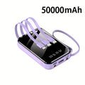 50,000mAh 大容量行動電源，小巧易攜帶，支援 PD20W 快速充電，內含各式數據線、手電筒、LED 燈和掛繩，非常適合戶外緊急電源、備用電池組