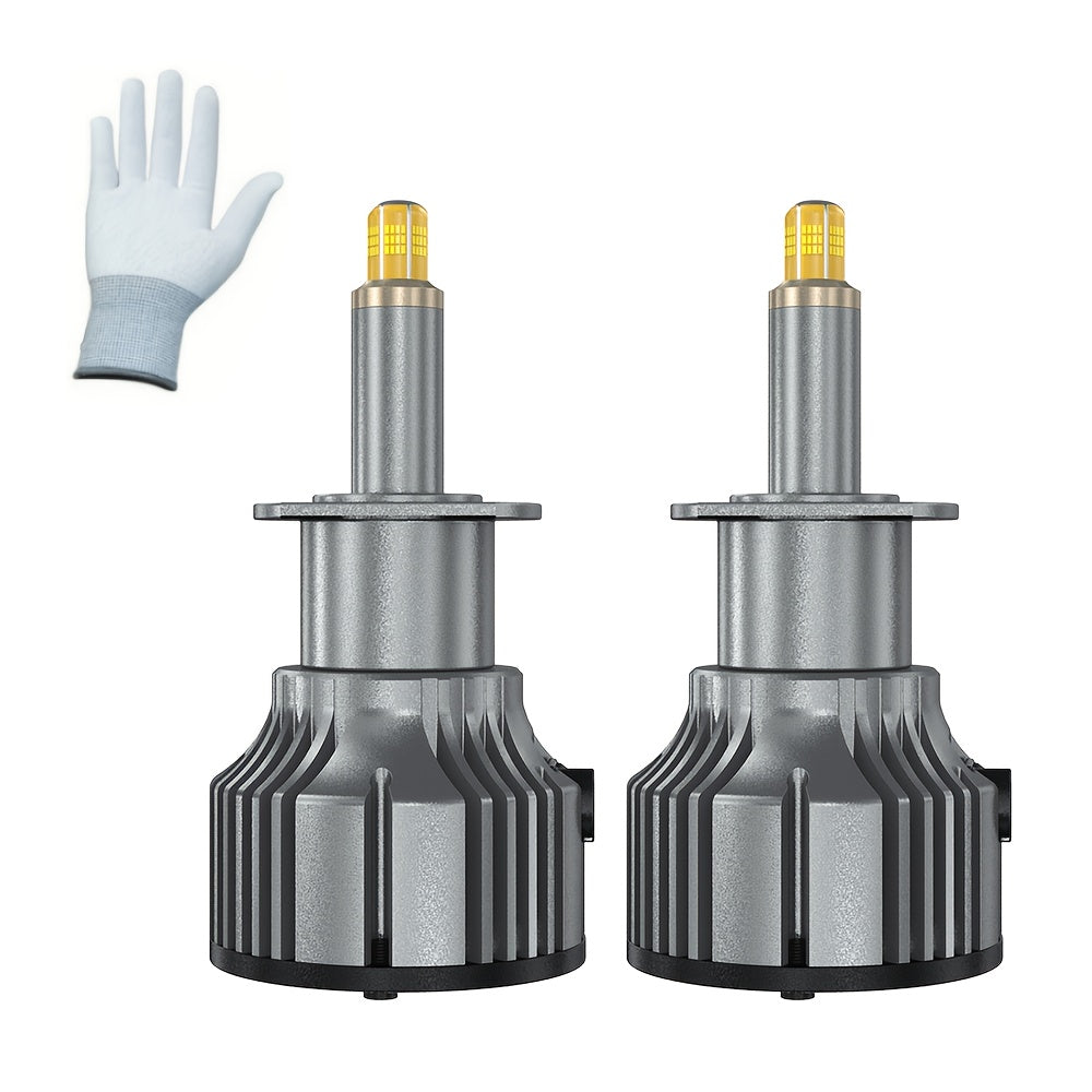 2-Pack 360° H7 LED Car Headlight Bulbs CANBUS H1 H8 H9 H11 200W 9005 9006 HB3 HB4 LED Fog Light Assembly