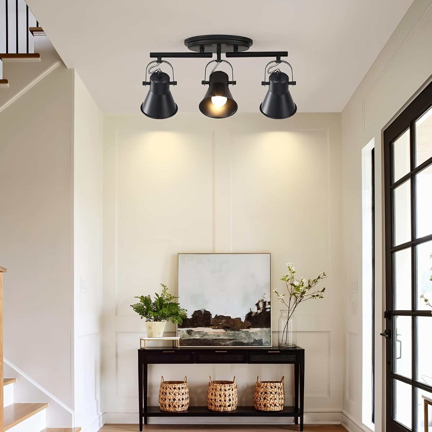 3-2-1 Modern Light Luxury Track Light - Adjustable Ceiling/Wall Floor Lamp, Suitable for Living Room, Bedroom, Dining Room, Bathroom and Mirror Vanity