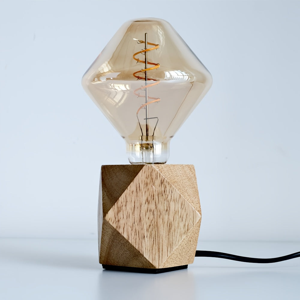 1-pack, LED Edison bulb 120V E26 base 4 watt dimmable LED filament vintage decorative bulb, 2300K warm yellow light, amber glass cover