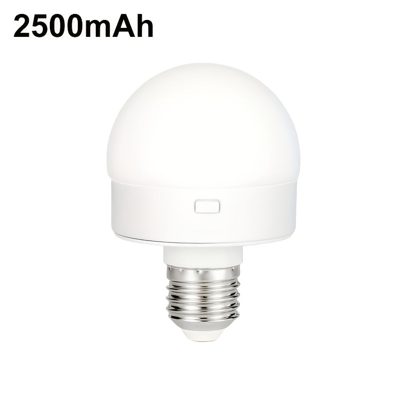 Rechargeable smart LED bulb, E26/E27 base bulb, with remote control for adjustable color temperature and brightness LED light, USB rechargeable bulb, suitable for living room, bedroom, chandelier, floor lamp